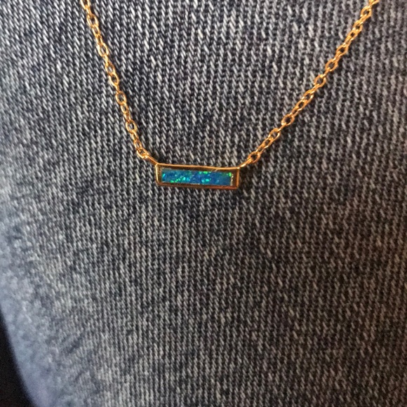 Bar Necklace Vermeil 925 sterling silver Necklace - Picture 5 of 7